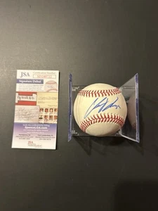 Chase Burns Autographed Signed Baseball ROMLB Cincinnati Reds MLB JSA Cert Bleed - Picture 1 of 4