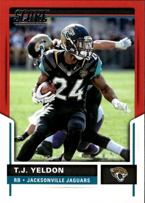 2017 Score #320 T.J. Yeldon Red [GOATCARDS] - Image 1 of 2