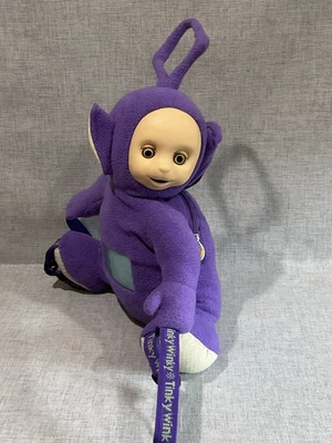 Bolso Mochila de Peluche Teletubbies 1995 De Colección Tinky Winky Púrpura 19" Juguete de Peluche Foto 1 de 4