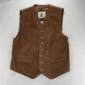 Ropa deportiva Old School para hombre talla L gamuza cuero a cuadros occidental nueva con etiquetas bolsillos Lodge - Imagen 1 de 14