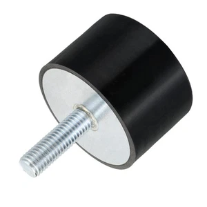 Soportes de goma roscada M12, aisladores de vibración, cilíndricos con pernos 60 x 40 mm - Imagen 1 de 6