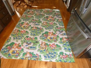 Smurfs Twin Flat Bed Sheet Vintage Lawtex - Picture 1 of 7