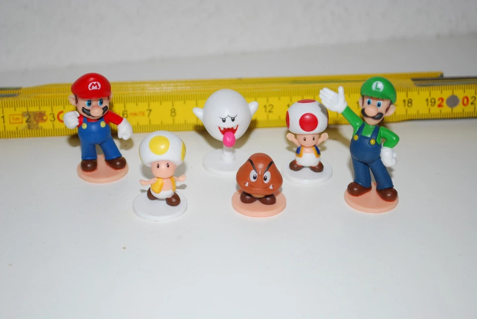 Super Mario - Figuren - Luigi - Mario - 6 Stck - Nintendo - lose - Bild 1 von 1