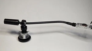 Vintage Turntable Tonearm - Black  With Silver Headshell - Untested - Picture 1 of 10