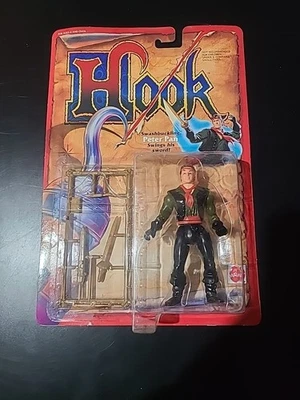 VINTAGE 1991 - HOOK  SWASHBUCKLING PETER PAN FIGURE - NEW ON CARD - Image 1 of 4