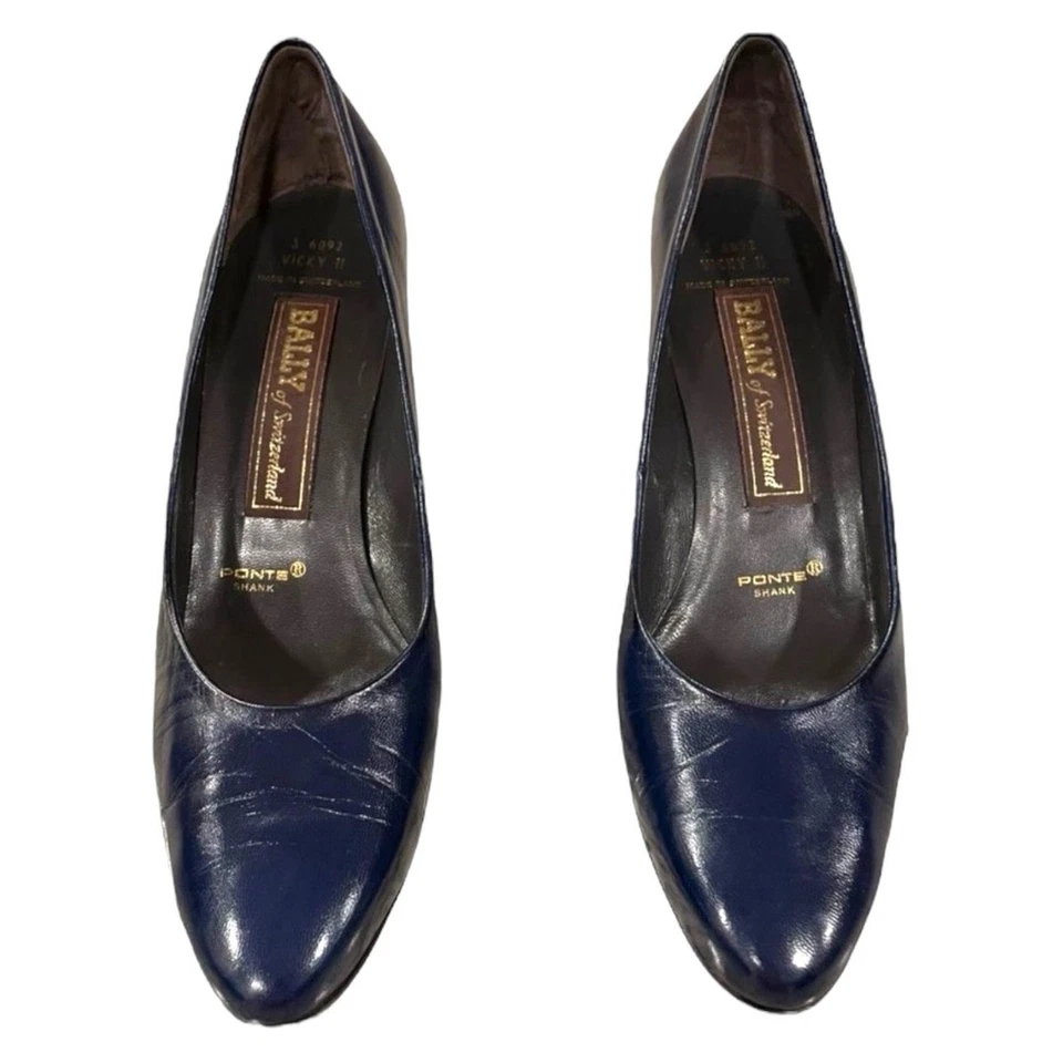 Zapatos de salón Bally of Switzerland para mujer 9,5 AAAA Vicky II de cuero S 6092 caña de ponte Foto 1 de 4