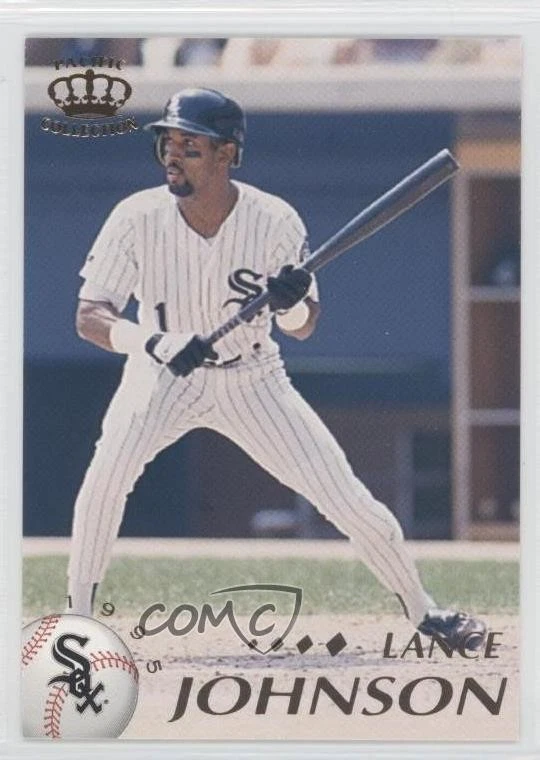 1995 Pacific Crown Collection Lance Johnson #92 - Image 1 of 2