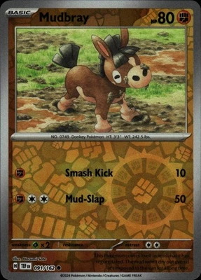 Mudbray Reverse Holo Common SV05: Temporal Forces 091/162 NM - Image 1 of 2