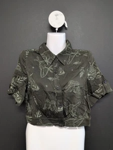 Disturbia Callopistria kurzärmliges kurzärmliges kurzärmliges kurzärmliges kurzärmliges Shirt für Damen US 4 grün - Bild 1 von 8