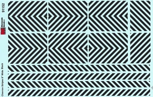 Calcomanías negras HO 1:87 microescala 91152 rayas 8" de ancho - Imagen 1 de 1