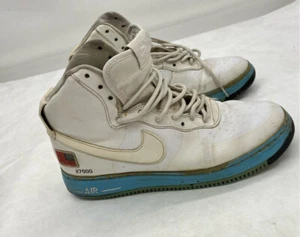 Nike Air Force 1 High Bday QS weiß & blau Größe Herrengröße 8,5 fairer Zustand - Bild 1 von 11