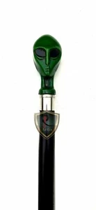Wooden Walking Stick Alien Style Head Handle with Three Fold wades cane desing - Picture 1 of 6