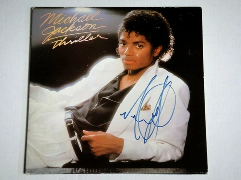 MICHAEL JACKSON SIGNED THRILLER ALBUM BECKETT CERTIFIED AUTOGRAPH AUTO ORIGINAL Cover