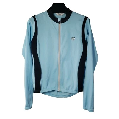 Pearl Izumi Full-Zip Cycling Jacket Women's L Baby Blue Lightweight High-Visibil - Image 1 of 4