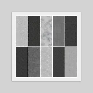 Layer Cake - 20) 10" x 10" Squares, BLACK GRAY Cotton Fabric, READ DESCRIPTION - Picture 1 of 11