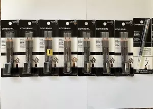 8-CoverGirl Easy Breezy Brow Fill + Define Pencils + Sharpener(505-510-500-100) - Picture 1 of 2
