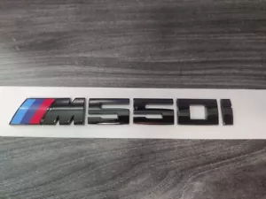 BMW M550i 550i Badge For Rear Boot Gloss Black OEM+ - Picture 1 of 1