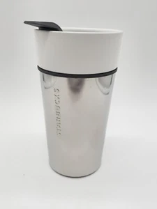 Starbucks chrome travel mug with lid 2014 coffee mug - Picture 1 of 3
