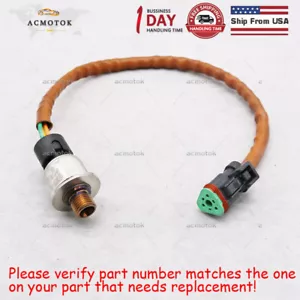 New Fuel Oil Pressure Sensor 3PP6-6 224-4535 For Caterpillar CAT C15 MXS BXS NXS - Foto 1 di 5