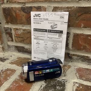 JVC Everio Camcorder Model GZ-E200AU Blue and Manual