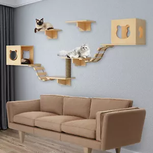 Katzennest Wandmontage Kletterwand Katze Katzenkratzbaum Katzenklettergerüst - Bild 1 von 18