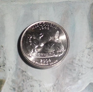 2004 D Wisconsin State Quarter Gem BU MS Coin US Mint 25c Cent Uncirculated 1848 - Picture 1 of 2