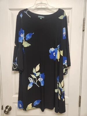 Vestido Lauren Ralph Lauren Talla 16 Jersey Tejido con Spandex Mangas 3/4  Foto 1 de 4