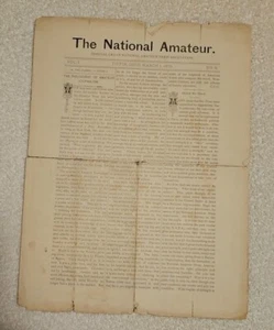 Rare - The National Amateur Press March 1, 1879 Number 3 - Picture 1 of 1