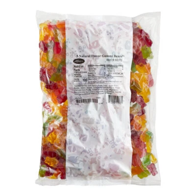 5 lb. Albanese 5 Natural Flavor Gummi Bears - Image 1 of 3