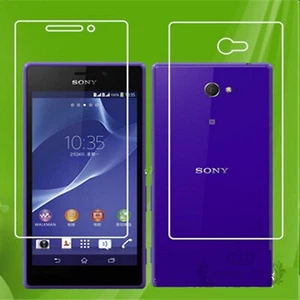 Tempered Glass 2x Sony M2 vorne / hinten Hartglas Schutzglas H9 Echtglas Folie - Picture 1 of 1