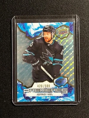 2021-22 JEFFREY VIEL UPPER DECK ICE RC #172 ICE PREMIERES #420/599 CLEAR - Image 1 of 2