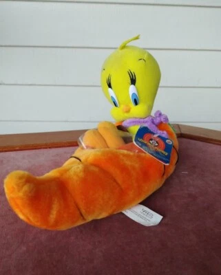 Looney Tunes Piolín Peluche Conducción Carro Zanahoria 13" Pascua Looney Tunes Nanco Foto 1 de 4