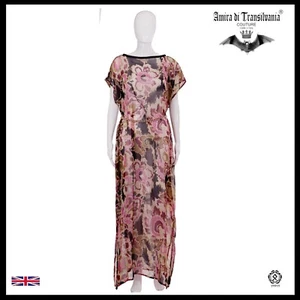 woman clothing summer couture fashion griff curvy elegant kaftan floral elegant - Picture 1 of 12