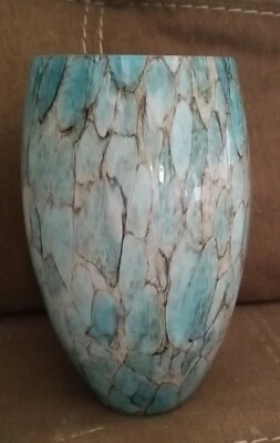 1 Replacement DROP PENDANT LIGHT "GLASS SHADE"  BLUE  - Image 1 of 4