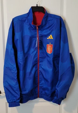 Adidas Spain National Soccer Team Anthem Jacket Reversible HE8920 Men's Size XL Cover