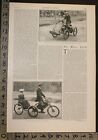 1899 Motor Cycle De Dion Design Mechanic Tricycle Motorette Art Historic 27478