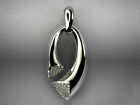 Latest Design 8.00 Ct Round Shape Stone Fancy Pendant For Women's In 935 Silver