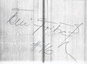Toni Fritsch Hand Signed Autograph 4.75x6.5 Paper Cut - Picture 1 of 1