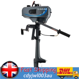 Motor fueraborda inflable de 3,5 HP de 2 tiempos para barco de pesca sistema de refrigeración por agua - Imagen 1 de 17