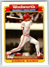 1991  Topps Woolworth Baseball Highlights Baseball #29 Chris Sabo Reds