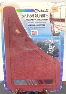 NOS, Groboski, Long Life Colored Rubber Splash Guards in Maroon - Picture 1 of 10