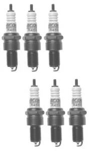 Set Of 6 Spark Plugs AcDelco For Checker A2 A3 A7 A8 A9 A9L Aerobus Marathon L6 - Picture 1 of 1