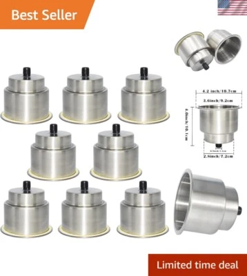 Eficiente juego de portabebidas drenable para barcos marinos y casas rodantes - 8 soportes Foto 1 de 4