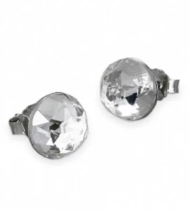 Silberschmuck Ohrstecker 925-iger Silber Swarovski Kristalle - Bild 1 von 1