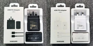 45W Super Fast Charger Adapter Plug & Cable For Samsung Galaxy S25 S24 S23 S22 + - Picture 1 of 12