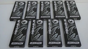 Red Dragon Pegasus Tungsten Steel Darts Set - 25 Gram - Black & White Shafts - Picture 1 of 7