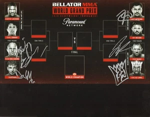 Fedor Emelianenko Frank Mir Ryan Bader +2 Signed Bellator Grand Prix 11x14 Photo - Picture 1 of 24