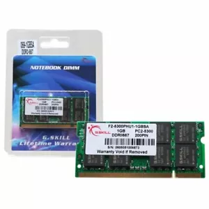 G.SKILL 1GB 667MHz PC2 5400 F2-5400PHU1-1GBSA No ECC Laptop 200-Pin DDR2 SO-DIMM - Picture 1 of 2