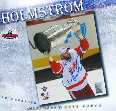 TOMAS HOLMSTROM Autographed Detroit Red Wings 8x10 Photo - 70257 - Image 1 of 2