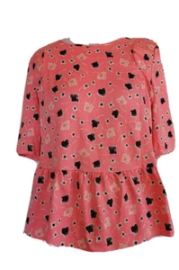 COUNTRY ROAD Womens Bright Pink Patterned Top Size S - Picture 1 of 5